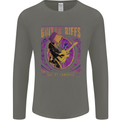Guitar Riffs Are My Language Guitarist Mens Long Sleeve T-Shirt Charcoal