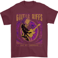 Guitar Riffs Are My Language Guitarist Mens T-Shirt Cotton Gildan Maroon