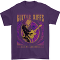 Guitar Riffs Are My Language Guitarist Mens T-Shirt Cotton Gildan Purple