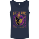 Guitar Riffs Are My Language Guitarist Mens Vest Tank Top Navy Blue