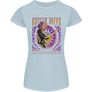 Guitar Riffs Are My Language Guitarist Womens Petite Cut T-Shirt Light Blue