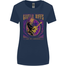 Guitar Riffs Are My Language Guitarist Womens Wider Cut T-Shirt Navy Blue