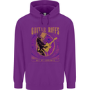 Guitar Riffs are My Language Childrens Kids Hoodie Purple