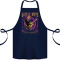 Guitar Riffs are My Language Cotton Apron 100% Organic Navy Blue