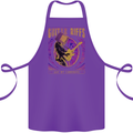 Guitar Riffs are My Language Cotton Apron 100% Organic Purple