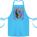 Guitar Riffs are My Language Cotton Apron 100% Organic Turquoise