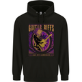 Guitar Riffs are My Language Mens 80% Cotton Hoodie Black
