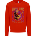 Guitar Riffs are My Language Mens Sweatshirt Jumper Bright Red
