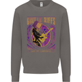 Guitar Riffs are My Language Mens Sweatshirt Jumper Charcoal
