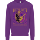 Guitar Riffs are My Language Mens Sweatshirt Jumper Purple