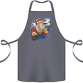 Guitar Santa Funny Christmas Rock n Roll Cotton Apron 100% Organic Steel