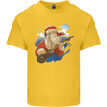 Guitar Santa Funny Christmas Rock n Roll Kids T-Shirt Childrens Yellow