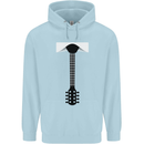 Guitar Tie Guitarist Bass Acoustic Funny Childrens Kids Hoodie Light Blue