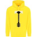 Guitar Tie Guitarist Bass Acoustic Funny Childrens Kids Hoodie Yellow