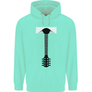 Guitar Tie Guitarist Bass Acoustic Funny Mens 80% Cotton Hoodie Peppermint