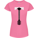 Guitar Tie Guitarist Bass Acoustic Funny Womens Petite Cut T-Shirt Azalea