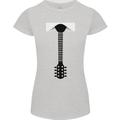 Guitar Tie Guitarist Bass Acoustic Funny Womens Petite Cut T-Shirt Sports Grey