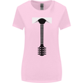 Guitar Tie Guitarist Bass Acoustic Funny Womens Wider Cut T-Shirt Light Pink