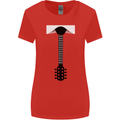 Guitar Tie Guitarist Bass Acoustic Funny Womens Wider Cut T-Shirt Red