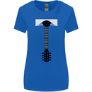 Guitar Tie Guitarist Bass Acoustic Funny Womens Wider Cut T-Shirt Royal Blue