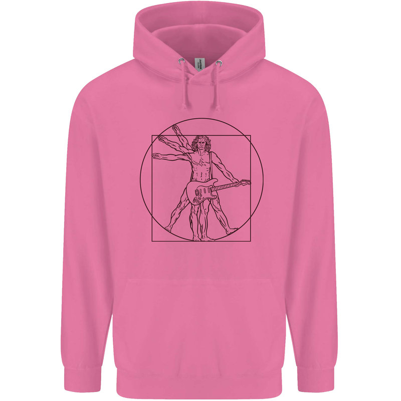 Guitar Vitruvian Man Guitarist Childrens Kids Hoodie Azalea