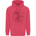 Guitar Vitruvian Man Guitarist Childrens Kids Hoodie Heliconia