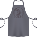 Guitar Vitruvian Man Guitarist Cotton Apron 100% Organic Steel