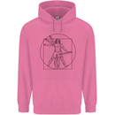 Guitar Vitruvian Man Guitarist Mens 80% Cotton Hoodie Azelea