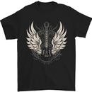 Guitar Wings Rock n Roll Music Heavy Metal Mens T-Shirt 100% Cotton Black