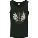 Guitar Wings Rock n Roll Music Heavy Metal Mens Vest Tank Top Black
