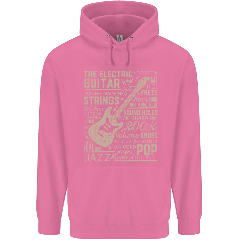 Guitar Word Art Guitarist Electric Acoustic Childrens Kids Hoodie Azalea