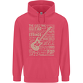 Guitar Word Art Guitarist Electric Acoustic Childrens Kids Hoodie Heliconia