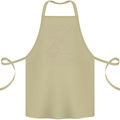 Guitar Word Art Guitarist Electric Acoustic Cotton Apron 100% Organic Khaki