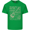 Guitar Word Art Guitarist Electric Acoustic Kids T-Shirt Childrens Irish Green