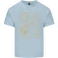Guitar Word Art Guitarist Electric Acoustic Kids T-Shirt Childrens Light Blue