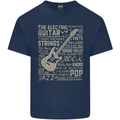 Guitar Word Art Guitarist Electric Acoustic Kids T-Shirt Childrens Navy Blue