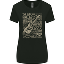 Guitar Word Art Guitarist Electric Acoustic Womens Wider Cut T-Shirt Black