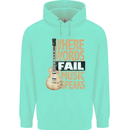 Guitar Words Fail Music Speaks Guitarist Mens 80% Cotton Hoodie Peppermint