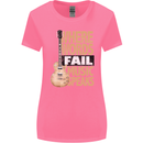 Guitar Words Fail Music Speaks Guitarist Womens Wider Cut T-Shirt Azalea