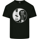 Guitar Ying Yang Guitarist Electric Bass Kids T-Shirt Childrens Black