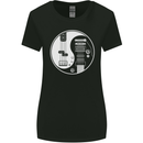 Guitar Ying Yang Guitarist Electric Bass Womens Wider Cut T-Shirt Black