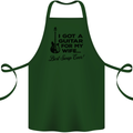 Guitar for My Wife Best Swap Ever Guitarist Cotton Apron 100% Organic Forest Green