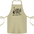 Guitar for My Wife Best Swap Ever Guitarist Cotton Apron 100% Organic Khaki