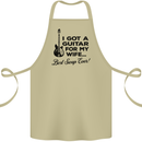 Guitar for My Wife Best Swap Ever Guitarist Cotton Apron 100% Organic Khaki