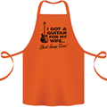 Guitar for My Wife Best Swap Ever Guitarist Cotton Apron 100% Organic Orange