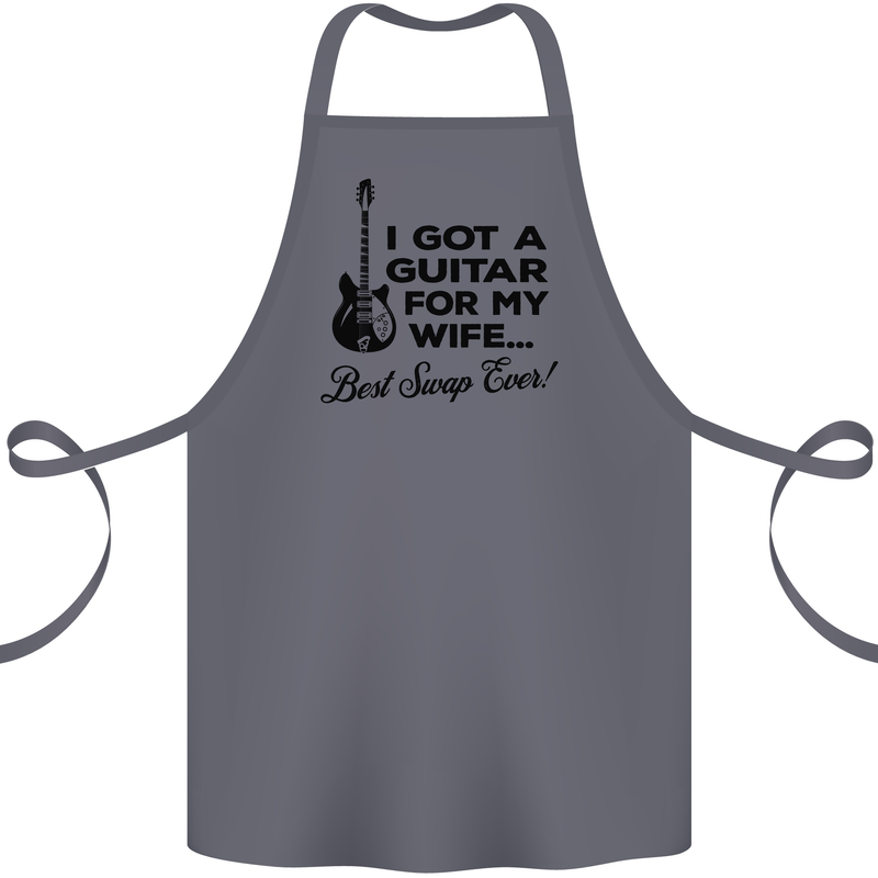 Guitar for My Wife Best Swap Ever Guitarist Cotton Apron 100% Organic Steel