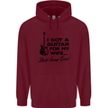 Guitar for My Wife Best Swap Ever Guitarist Mens 80% Cotton Hoodie Maroon