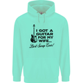 Guitar for My Wife Best Swap Ever Guitarist Mens 80% Cotton Hoodie Peppermint