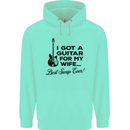 Guitar for My Wife Best Swap Ever Guitarist Mens 80% Cotton Hoodie Peppermint