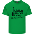 Guitar for My Wife Best Swap Ever Guitarist Mens Cotton T-Shirt Tee Top Irish Green